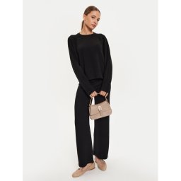 Weekend Max Mara Sweater Gabbia 24253661 Fekete Relaxed Fit