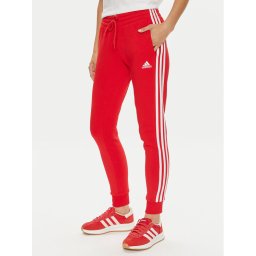 adidas Melegítő alsó Essentials 3-Stripes IY1719 Piros Slim Fit