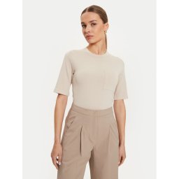 Max Mara Leisure Póló Tahiti 2426366047600 Bézs Regular Fit