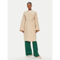 Weekend Max Mara Gyapjú kabát Eris 2425016011 Bézs Oversize
