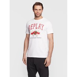 Replay Póló M6290.000.23356M Fehér Regular Fit