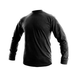 Férfi hosszú ujjú póló PETR, fekete, méret 5XL