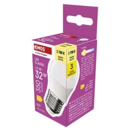 Emos LED izzó Classic Mini Globe / E27 / 2,5 W (32 W) / 350 lm / Meleg fehér ZQ6D11 1525733272