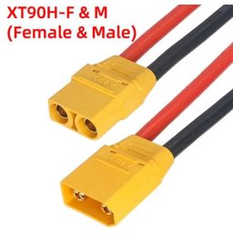 1pár Xt90 Hőálló Szilikonkábel Szett 12awg 50cm Hosszú (5571)