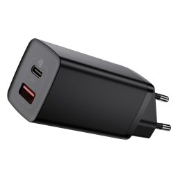 BASEUS GaN2 Lite GaN 65W Gyorstöltő USB + USB Type-C fekete