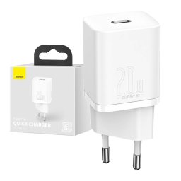 BASEUS CCSUP-B02 20W Hálózati töltő USB C típusú fehér