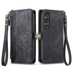 GEOM Wallet tok Sony Xperia 10 VI fekete
