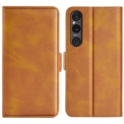 SIDE Wallet tok Sony Xperia 1 VI-hoz világosbarna