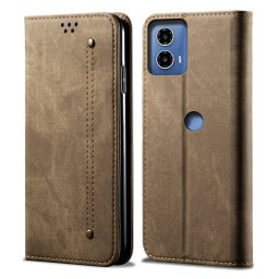 DENIM pénztárcahuzat Motorola Edge 50 Fusion szürkésbarna