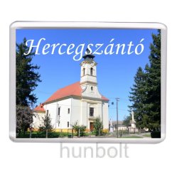 Hercegszántó Boldogságos Szűz Mária mennybevétele templom hűtőmágnes (műanyag keretes)