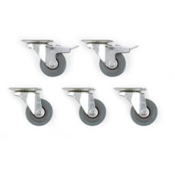 Blumfeldt Hiddensee, kerék a strandkosár áthelyezésére, kerekek rögzítőfékkel, 50x17cm, max. 500kg (HMD1-Hiddensee-Roll)