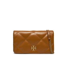 Tory Burch Táska Kira iamond Quilt Chain Wallet 158624 Barna