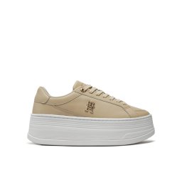 Tommy Hilfiger Sportcipők Th Platform Sneaker Lthr FW0FW08209 Bézs