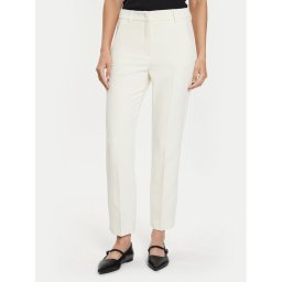 Weekend Max Mara Szövet nadrág Freda 2425136031 Ekru Regular Fit