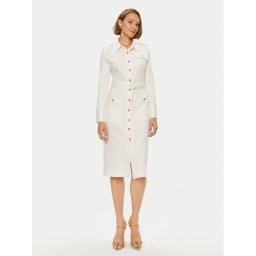 Tommy Hilfiger Ing ruha Utility Shirt Dress Ls WW0WW42269 Fehér Regular Fit