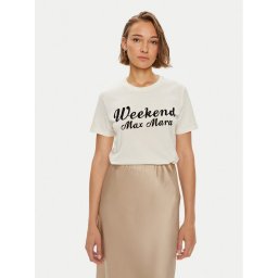 Weekend Max Mara Póló Zirlo 2425976031600 Ekru Regular Fit