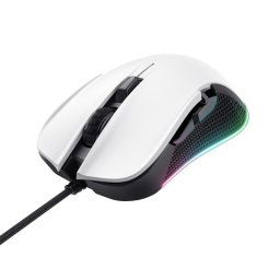 TRUST GXT 922W YBAR Eco Gaming egér, optikai, USB, fehér