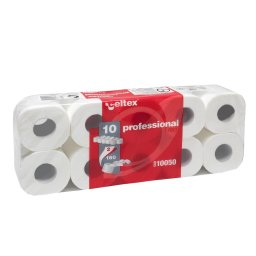WC-papír Celtex Profes. gyorslezáró 160 könnycsepp 2vrs. fehér 10db /csak csomagban eladó