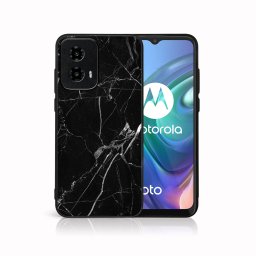 PROTEMIO MY ART Védőburkolat: Motorola Moto G34 5G BLACK MARBLE (142)
