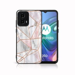 PROTEMIO MY ART Védőburkolat: Motorola Moto G34 5G PINK MARBLE (143)