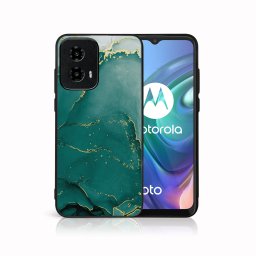 PROTEMIO MY ART Védőburkolat: Motorola Moto G34 5G GREEN MARBLE (145)