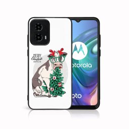 PROTEMIO MY ART Karácsonyi kivitelű borító Motorola Moto G34 5G VIDÁM CHRISTMAS (074)