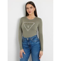 Guess Sweater W4YR31 Z2NQ2 Zöld Slim Fit