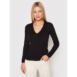 United Colors Of Benetton Sweater 1091D4625 Fekete Slim Fit