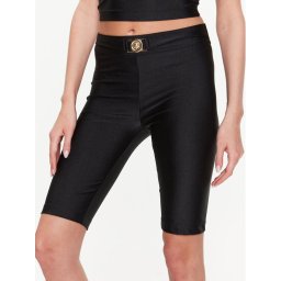 Just Cavalli Kerékpáros nadrág 74PBC111 Fekete Slim Fit