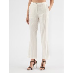 Guess Szövet nadrág Zoe W3GB11 WFCV0 Ekru Regular Fit