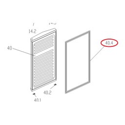 Gorenje hűtő ajtószigetelés fagyasztó tér (7120919)