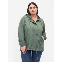 Zizzi Parka M52606C Zöld Regular Fit