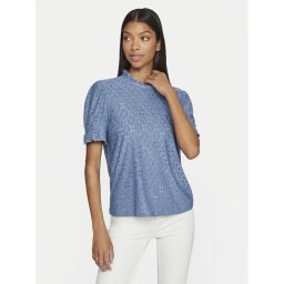 Vila Blúz Kawa 14070251 Kék Regular Fit