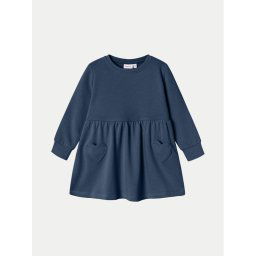 NAME IT Kötött ruha 13231933 Sötétkék Relaxed Fit