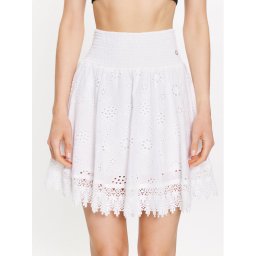Guess Miniszoknya Peggy W3GD0I WFG40 Fehér Regular Fit