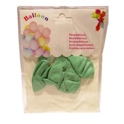 Lufi menta zöld 25 cm, 6 db/csomag