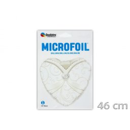 Esküvői szív alakú fólia lufi menyasszony 46 cm