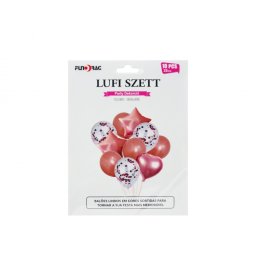 Lufi szett rosegold 10 db/csomag