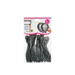 Lufi ezüst színű 30 cm, 8 db/csomag
