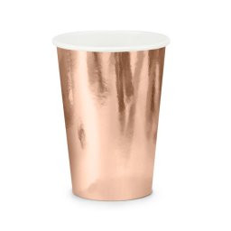 Papírpohár rose gold színű 2,2 dl, 6 db/csomag
