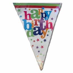 Happy Birthday feliratú füzér 2 m