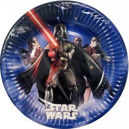 Papír tányér Star Wars Lightsaber 19,5 cm, 8 db/csomag