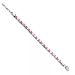 Victoria karkötő ezüst-rózsaszín színű, rozsdamentes acél, 21 cm