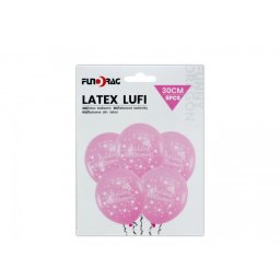 Lufi Boldog Szülinapot rózsaszín 5db 30cm