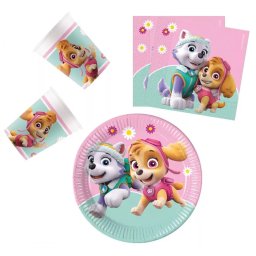 Paw Patrol Skye and Everest, Mancs Őrjárat party szett 36 db-os