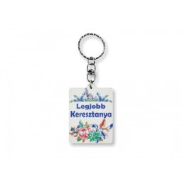 Kulcstartó Legjobb Keresztanya 4x10cm
