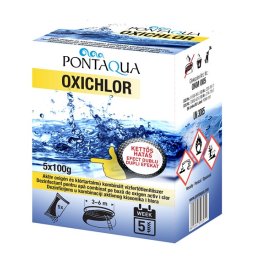 Pontaqua Oxichlor Mini, aktív oxigén és klórtartalmú, kombinált vízfertőtlenítőszer 500g OKM 005