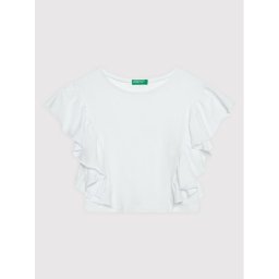 United Colors Of Benetton Blúz 3F4JCH001 Fehér Regular Fit