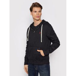 Polo Ralph Lauren Pulóver Fleece 710813297001 Fekete Regular Fit