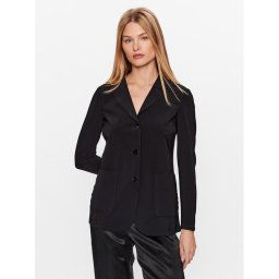 Max Mara Leisure Zakó Acro 2339160234 Fekete Regular Fit